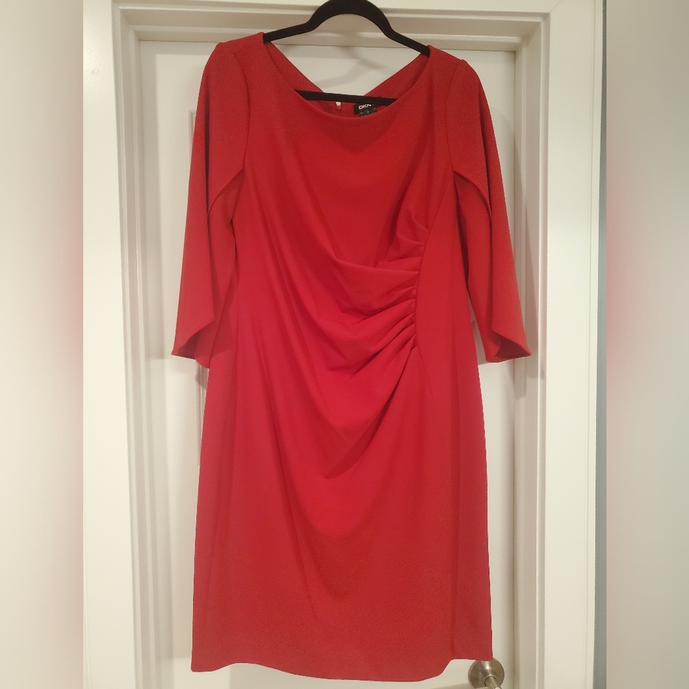 DKNY red dress